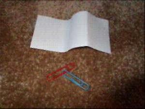 paper straightened and paper clips joined